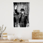 Winston Churchill, V for Victory Poster (Keuken)