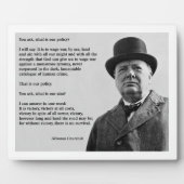 Winston Churchill Victory Fotoplaat (Voorkant)