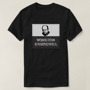 Winston Churchill Zwarte Grijs T-shirt