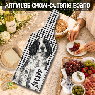 WINSTON English Setter charcuterie bord Snijplank