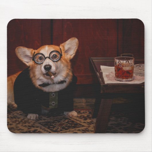 Winston Furchill corgi Muismat (Voorkant)