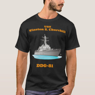 Winston S Churchill DDG81 torpedobootjager T-shirt