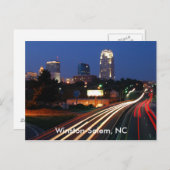 Winston-Salem, carte postale NC (Devant / Derrière)