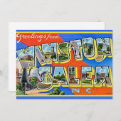 Winston Salem Moving Faire-part (Devant / Derrière)