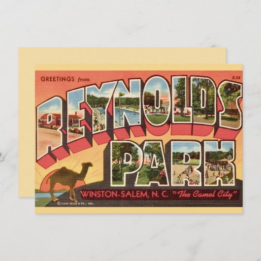 Winston Salem NC Bewegende Aankondiging (Voorkant / Achterkant)