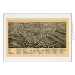 Winston-Salem, NC Panoramic Map - 1891