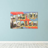 Winston-Salem, North Carolina Canvas Afdruk (Insitu (Houten vloer))