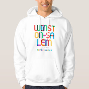 Winston-Salem North Carolina Mid Century, Pop Art, Hoodie
