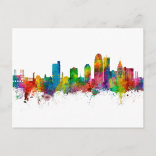 Winston-Salem North Carolina Skyline Briefkaart
