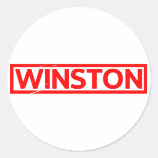 Winston Stempel Ronde Sticker