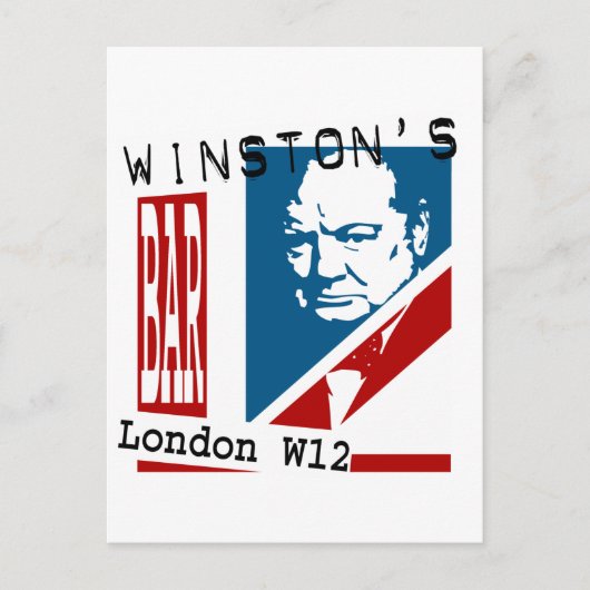Winston's Bar Briefkaart (Voorkant)