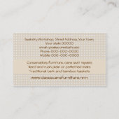 Wint van mannetjesmannetjes visitekaartje (Achterkant)