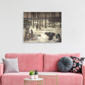 Winter 1889-1993 canvas afdruk (Insitu (Woonkamer))