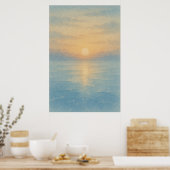 Winter 6, bevroren licht, seizoensgebonden print (Keuken)