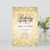 Winter 70th Birthday Programme Gold Wonderland Men (Staand voorkant)