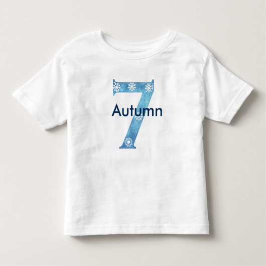 Winter 7 jaar kinder shirts (Voorkant)