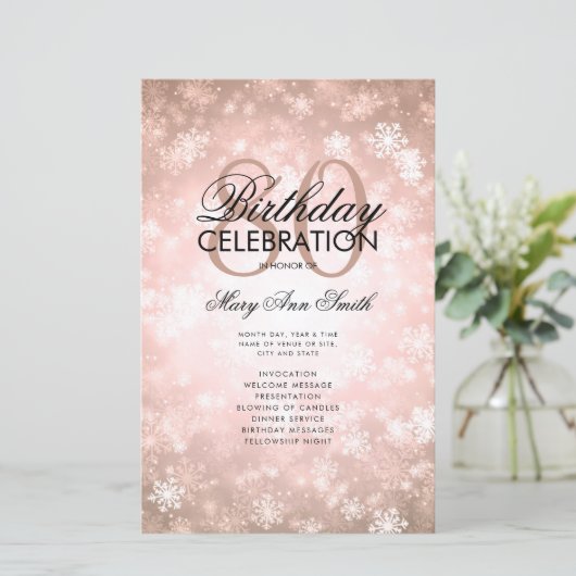 Winter 80e Verjaardagsprogramma Roos Gold Wonderla (Staand voorkant)