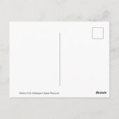 Winter aan de Herfsten van Gabbro, Michigan's Bove Briefkaart (Achterkant)