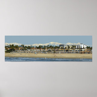 Winter aan het strand poster