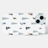 Winter afdaling patroon Case-Mate iPhone case (Achterkant (horizontaal))