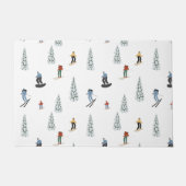 Winter afdaling patroon deurmat (Voorkant)