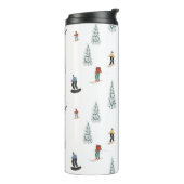 Winter afdaling patroon thermosbeker (Gedraaid links)