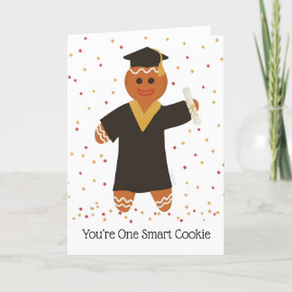 Winter Afstuderen Smart Cookie Gingerbrood Bedankkaart