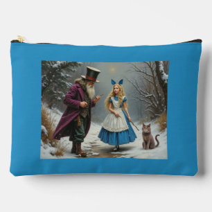 Winter Alice blauw groot zakje Etui