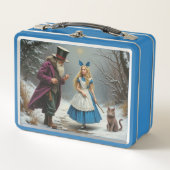 Winter Alice blauwe lunchbox (Voorkant)