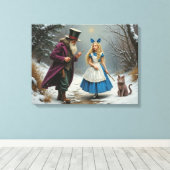 Winter Alice canvas print (Insitu (Houten vloer))