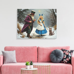 Winter Alice canvas print
