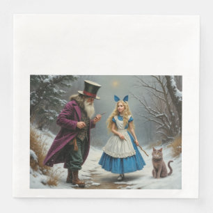 Winter Alice diner papieren servetten