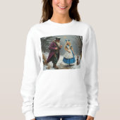 Winter Alice femmes sweatshirt blanche (Devant)