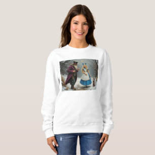 Winter Alice femmes sweatshirt blanche