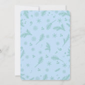 Winter Alice in Wonderland Girls Birthday Kaart (Achterkant)