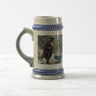 Winter Alice rechterhand blauwe stein Bierpul
