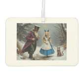 Winter Alice witte auto luchtverfrisser (Achterkant)