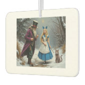 Winter Alice witte auto luchtverfrisser (Links)