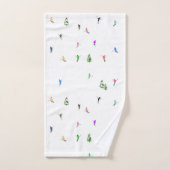 Winter Alpine Skiërs Skiën Patroon Bad Handdoek (Handdoek)