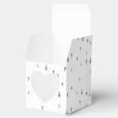 Winter Alpine Skiërs Skiën Patroon Bedankdoosjes (Geopend)