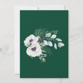 Winter Anemone handgeschilderde vrijgezellenfeest Kaart (Achterkant)