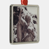 Winter Angel Metalen Ornament (Rechts)