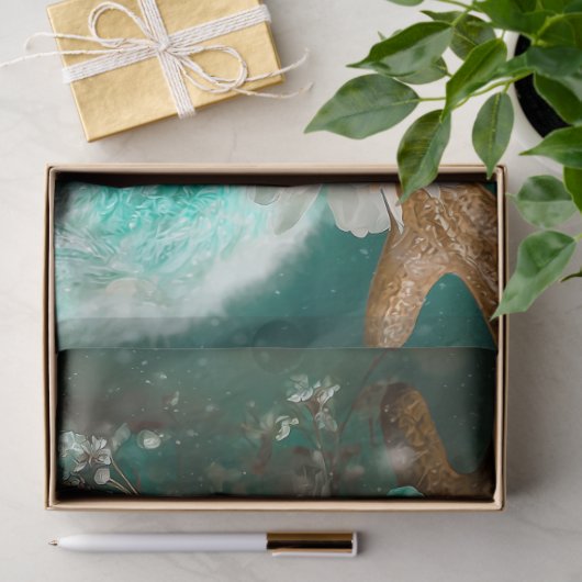 Winter Antler Cat Floral Decoupage Craft Paper Tissuepapier (Geschenk)