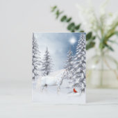 Winter appaloosa briefkaart (Staand voorkant)
