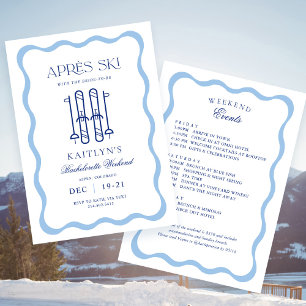 Winter Après Ski Bachelorette Feestje  Kaart