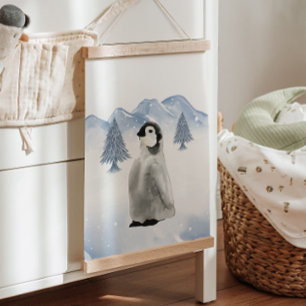 Winter Arctic Animal Pinguin Kwekerij Wanddecor Hangend Wandkleed