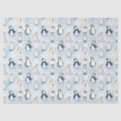 Winter Arctic Animals Cute Polar Animals Christmas Tissuepapier (Voorkant)