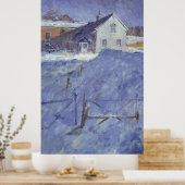 Winter at Silver Lodge Poster (Keuken)