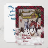 WinTER AT WEST HILLS RANCH Holiday Kaart (Voorkant / Achterkant)