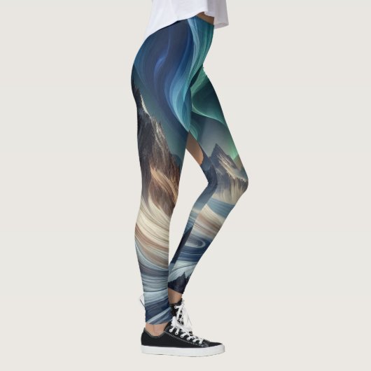 Winter Aurora Yoga Leggings (Rechts)